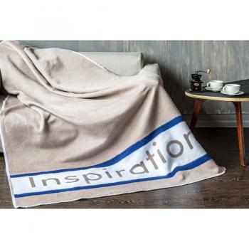 Одеяло байковое взрослое 150x212 Вдохновение кофейное